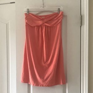 Strapless J Crew Coral Dress